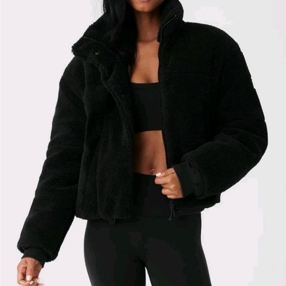 ALO Yoga Black Teddy Jacket